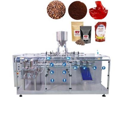 China Automatic Horizontal Food 4 Sides Seal Premade Pouch Spice Packing Machines For Powder Granule Liquid for sale