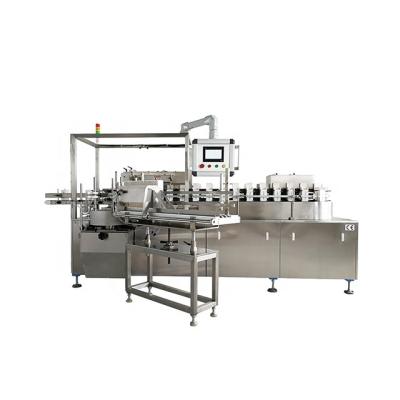 China Hot Sales Food Spices Full Automatic Carton Machine Lined Vertical Intermittent Cartoning Packing Machine for sale