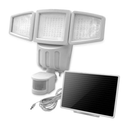 China New Mordern Solar Garden Light Three Head Motion Sensor Security Led Solar Light Led Outdoor Spot Light for sale