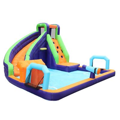 China 420D+840D Oxford Kid's Inflatable Combo Bouncer Obstacle Slide Water Slide Jumper Slide Bounce House for sale