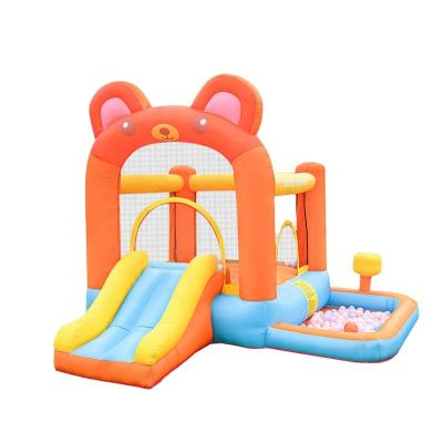 China Cheap Wholesale Oxford Cloth New Kids Support Air Indoor Animal Jumping Combo Slide Inflatable Bounce House For Sale China for sale