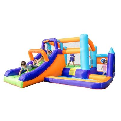 China Oxford Cloth Commercial Character Playground Slide Bouncer Combo Inflatable Farm Bouncy Castle Bounce House For Sale for sale