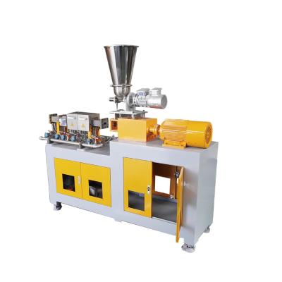 China Twin screw small PP granulator for PE change performance plastic granulator for sale