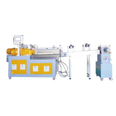 China PVA Water Soluble Plastic Pellet Extruder Machine Air Cooling Strand Twin Screw for sale