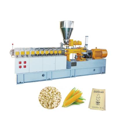 China Packaging Fillers Biodegradable Plastic Granulator Machine Production Line 25~150kg/H for sale