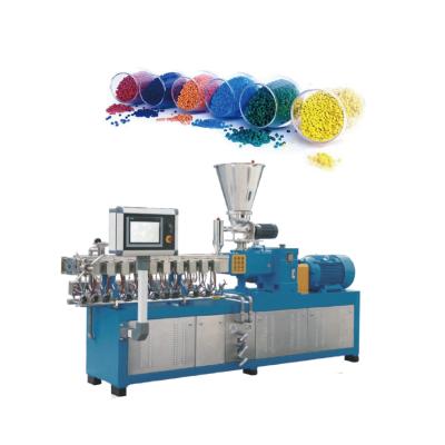 China High Concentration and Parent Twin-Screw Parallel Co-Rotating Plastic Masterbatch Compounding Extruder Granules Machine for sale