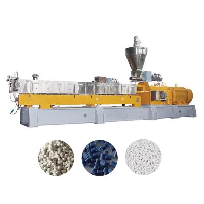 China PE with Pigment Plastic Masterbatch Granules Making Machine Twin Screw Extruder for sale