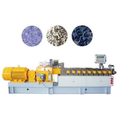 China PP PE High Filling Masterbatch Machine Twin Screw Extruder Pellet Machine CE Approved for sale