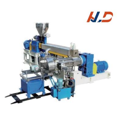 China Two Stage Carbon Black Plastic Compounding Pelletizing Extruder 500-1000kg/H for sale