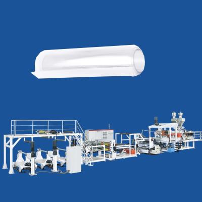 China Auto Stationery Plastic Sheet Extruder , PP Sheet Extrusion Line 400kg/H~600kg/H for sale