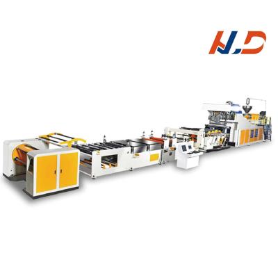 China PET Sheet Extrusion Line PLA Cornstarch Biodegradable Sheet Machine Plastic Sheet Extruder Manufacturer for sale