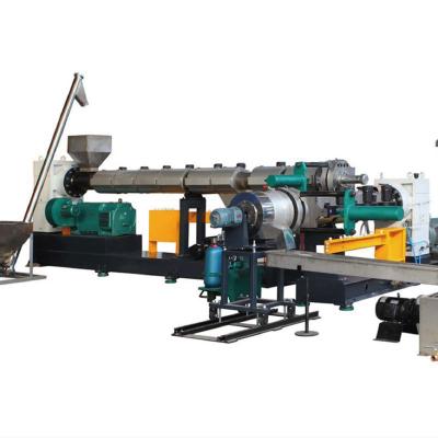 China Recycling Solution Single Screw Extruder For Processing HDPE, LDPE, PP, EPS And Nylon Waste for sale