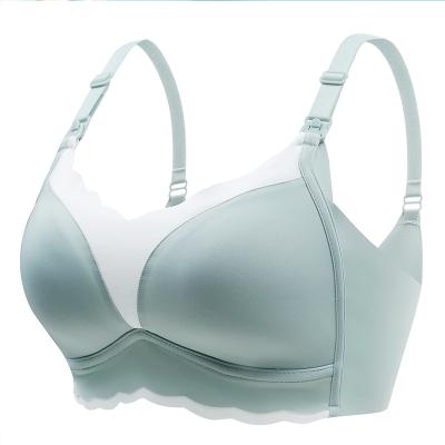 China Soft And Comfortable Nursing Cup Maternity Bras Radiation Protection Thin Buckle Knit Nursing Bra for sale