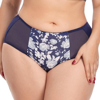 China XL-5XL Custom Made Breathable Plus Size Women's Hippie Panties Female Underwear Tops Plus Size Women's Underwear for sale