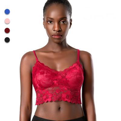 China Custom Sexy Mature Lingerie Camisole Tank Crop Tops Invest Womens Womens Lace Bra Lingerie Women for sale