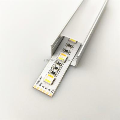 China Popularly salable Customizable Length Led Profile Aluminum Channel for wrap the exterior of light strip. HTD-042 for sale