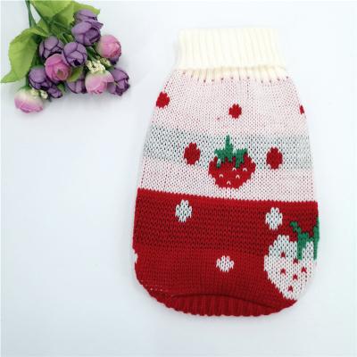 China Viable Cartoon Dog Clothes Cute Cat Coat Winter Warm Christmas Sweater For Dogs Small Pet Cat Dog Clothing for sale