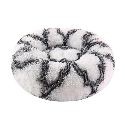 China Hot Sale Fluppy Faux Fur Donut Bed Removable Cover Around Pet Bed For Dog And Cat In Drop Shipping Common Factory Directly Sell Dropshipping for sale