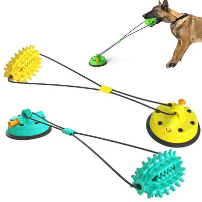 China Wholesale Sustainable Pet Toys Extra Strength Unique Dual Suction Cups Sinking Ball Dog Toys Chew-Resistant Toys Dog Dental Chew for sale