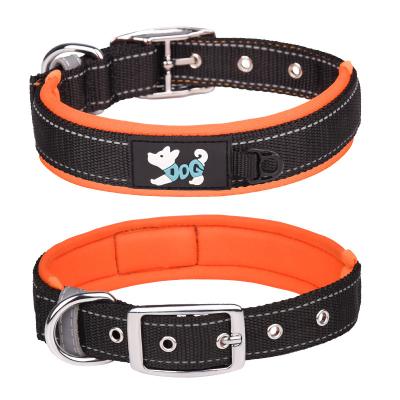 China Viable high quality multi-color nylon wear-resistant customization adjustable outdoor military tactical training dog collar for sale