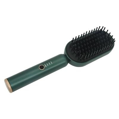 China Top Selling Waterproof 2 IN 1hair Straightening Brush Cordless Electric Anion Professional Hair Straightener Brush Comb for sale