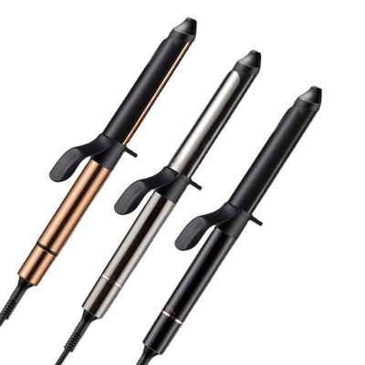 China Rotary Changer Adjust Temperature Professional 32mm 25mm Dual PTC Rotating Heat Hair Curling Fast Iron Titanium Heat Hair Curling Iron Wand Curler for sale