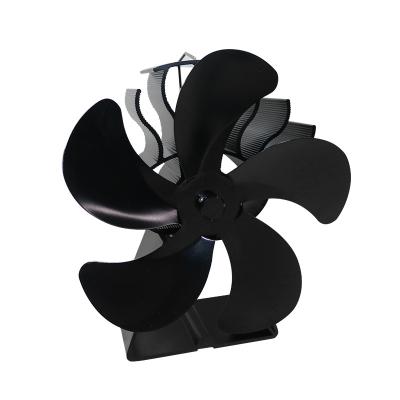 China 2021 New Outdoor Wood Stove Fan Chimney Fan 5 Blades Heat Powered Stove Fan for sale