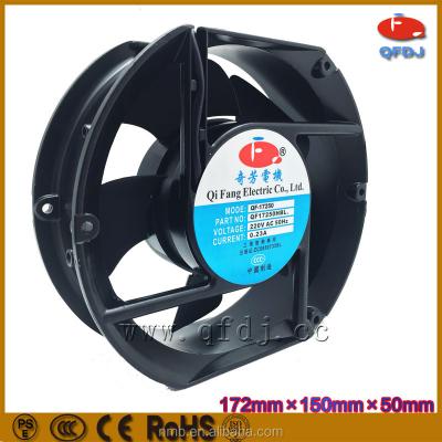 China Refrigeration equipment QFDJ 17250 ac fan 172x150x50 ac220v 172*150*50 axial cooler cooling brushless fan for sale