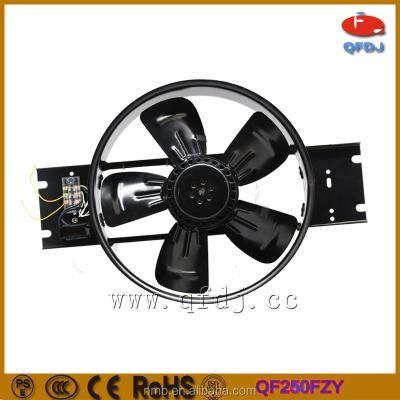 China Hotels 250mm AC Square Fan 250fzy8-d 380v Axial Cooling Stand Fan With 5 Metal Blades for sale