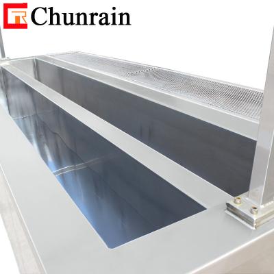 China 2 Meter Cleaning Tank Ultrasonic Cleaner For Dirty Window Blind Curtain 160L Dual Tank Window Blinds Ultrasonic Cleaner for sale