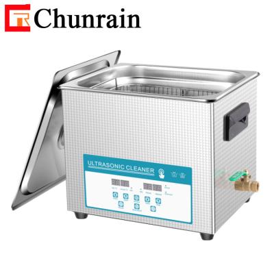 China Chunrain Ultrasound Cleaning Machine With Degas Semiwave Cleaning Hardware Parts CR-040S 10L 240W Ultrasonic Cleaner for sale