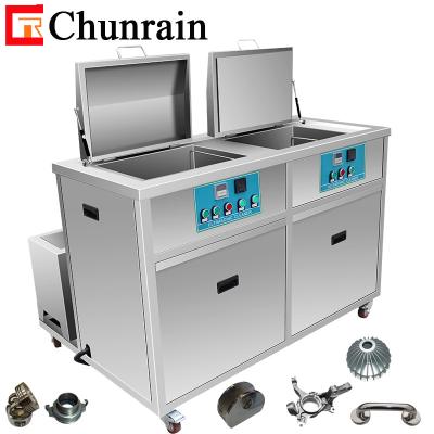 China ROHS 264L Industrial Ultrasonic Cleaning Equipment 2 Tanks For Cutter Tool Parts for sale