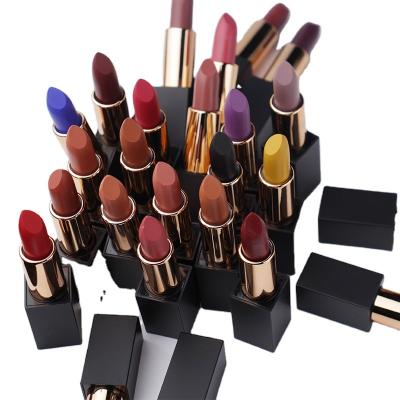 China Professional Fashion Long Lasting Logo High Pigment Cosmetics Waterproof Custom Made Matte Long Lasting Private Label Lipstick Manufacturing for sale