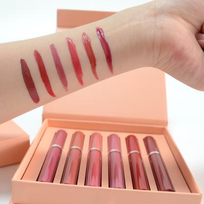 China Custom Non Private Label Liquid Sunscreen MACTING Stick 6Pcs Matte Liquid Lipstick Matte Lasting Not Fade Waterproof Lip Gloss Cup for sale