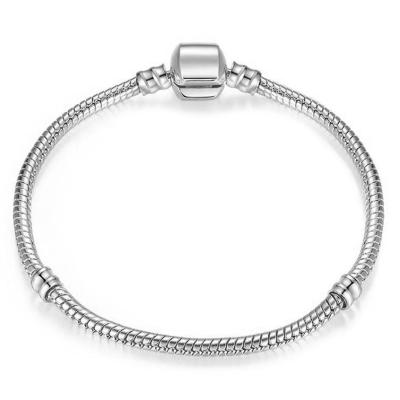 China MACTING Bangle Snake Bone Chain S925 Buckle Snake Bone Chain Silvery Charm Bracelet Female Fresh Non-polluted Simple for sale