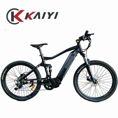 China KAIYI Aluminum Alloy Mountain 27.5 Full Suspension Electric Bicycle e Bike 1000w 48v Dirt Bike Adult for sale