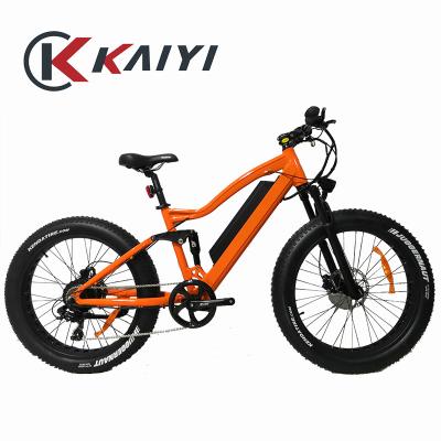 China Factory direct sale 48V aluminum alloy KAIYI easy-to-ride snow brushless fatbike 26x4.0 motor electric bike for sale