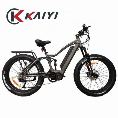 China Aluminum alloy KAIYI bafang ultra mid drive fat tire chasing ebike electric bicycle 26*4.0 tire sur ron for sale