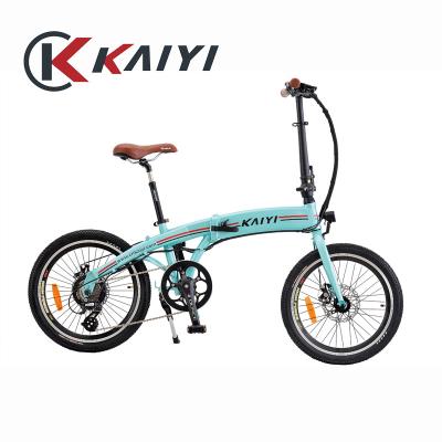 China Aluminum alloy 36V 250W LCD displayer 20inch hidden battery foldable electric bicycle for sale