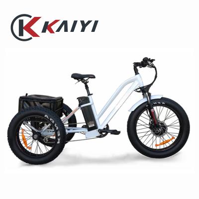 China Factory direct sale aluminum alloy KAIYI tricycle small MOQ electric tricycle tuk tuk cargo delivery for sale