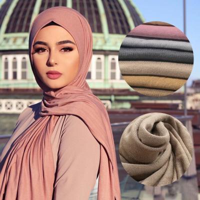 China New Style Cotton Knitting Tank Top Hijab Scarf Ladies Shawl Turban Premium Premium Muslim Hijab Scarf Knitting Hijab Scarf for sale