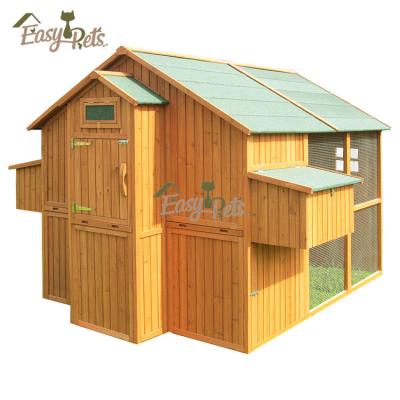 China Sustainable Outdoor Waterproof Cage Breeding Portable Wooden Chicken House Animal Cages for sale