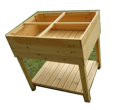 China Europe Amazon Amazon Top Selling Good Quality Gardening Plant Pot Holder Table Shelf Custom Wooden Flower Vegetable Raised Bed For Sale for sale