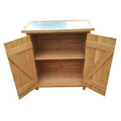 China Easily Assembled Outdoor Backyard Factory Custom Amazon Sale Furniture Lawn Tool Shed Box 5 Drawers Locking Wood Storage Cabinet for sale