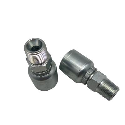 China Hydrauic System In Construction Machinery MALE 15611 NPTF NPT Threaded Hydraulic Hose Greenlin Hose Fitting Stainless Steel Hose Ferrule Pneumatic One Piece Hose Fittings for sale