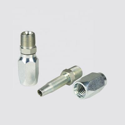 China Carbon Steel 15618-08-08 NPT MALE Supply Hydraulic Reusable Flexible Hose Connector Fittings for sale