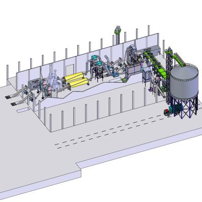 China Plant Complete Wood Pellet Production Line For Hops / Peanut Shell / Sawdust for sale