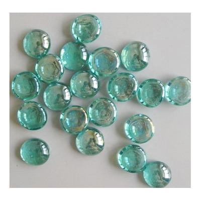 China Europe Vase Filler Beads Loose Marble Flat Gems Glass Flat Glass Pebbles for sale