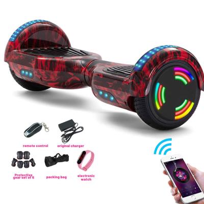 China 10 Inch Two Wheel Handle Bar 350w Unisex Motor 6.5 Hoverboard With Bluetooth Speaker for sale