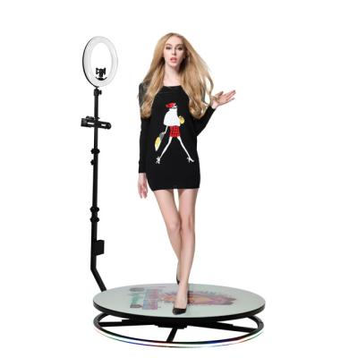 China Party Spinner Portable Aerial Top Manual Video Machine Photobooth Auto Backdrop Stand Led Light For 360 Photo Booth for sale